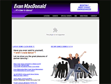 Tablet Screenshot of evanmacdonald.com